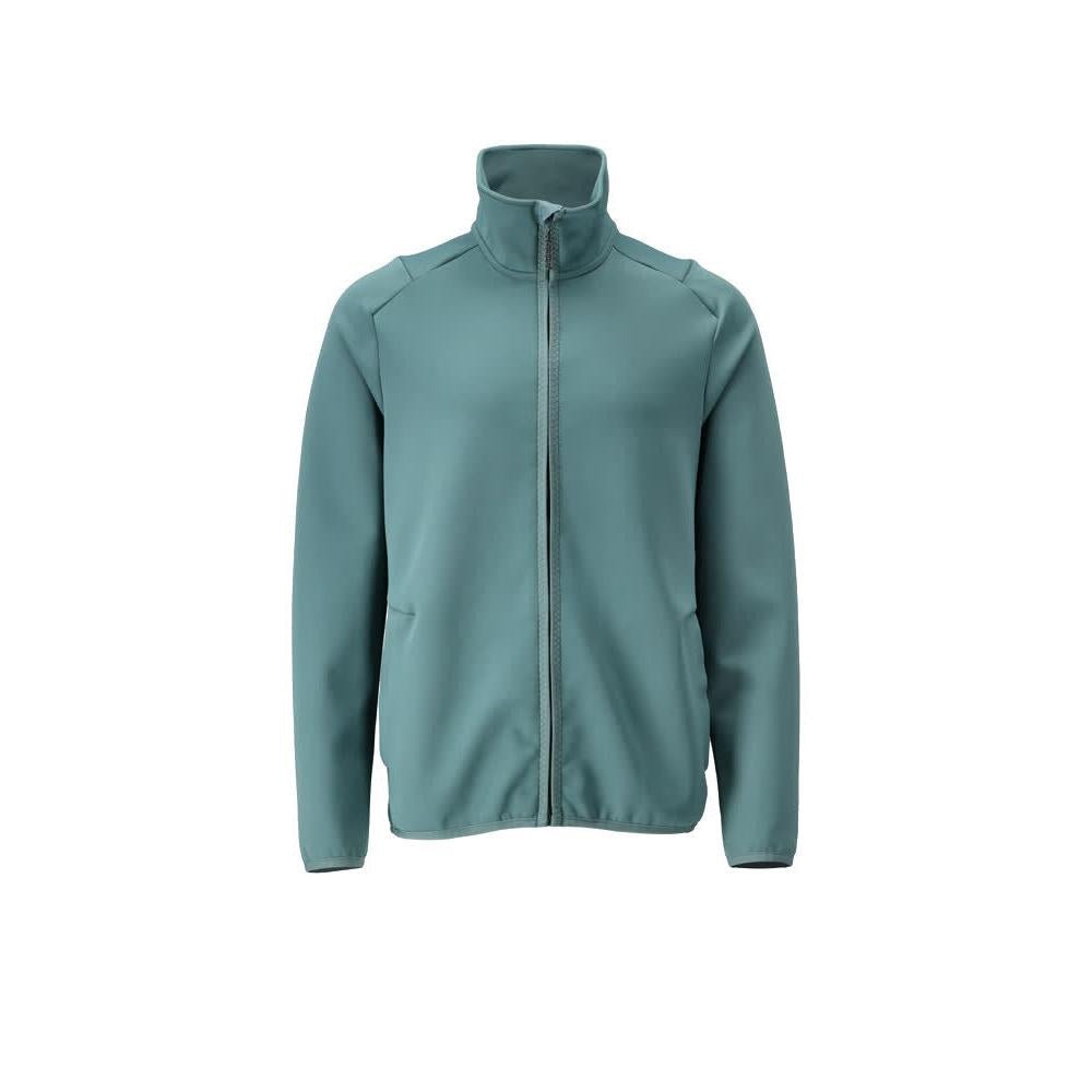 Pullover in pile con giacca in micropile con zip