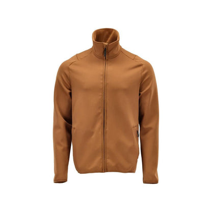 Pullover in pile con giacca in micropile con zip