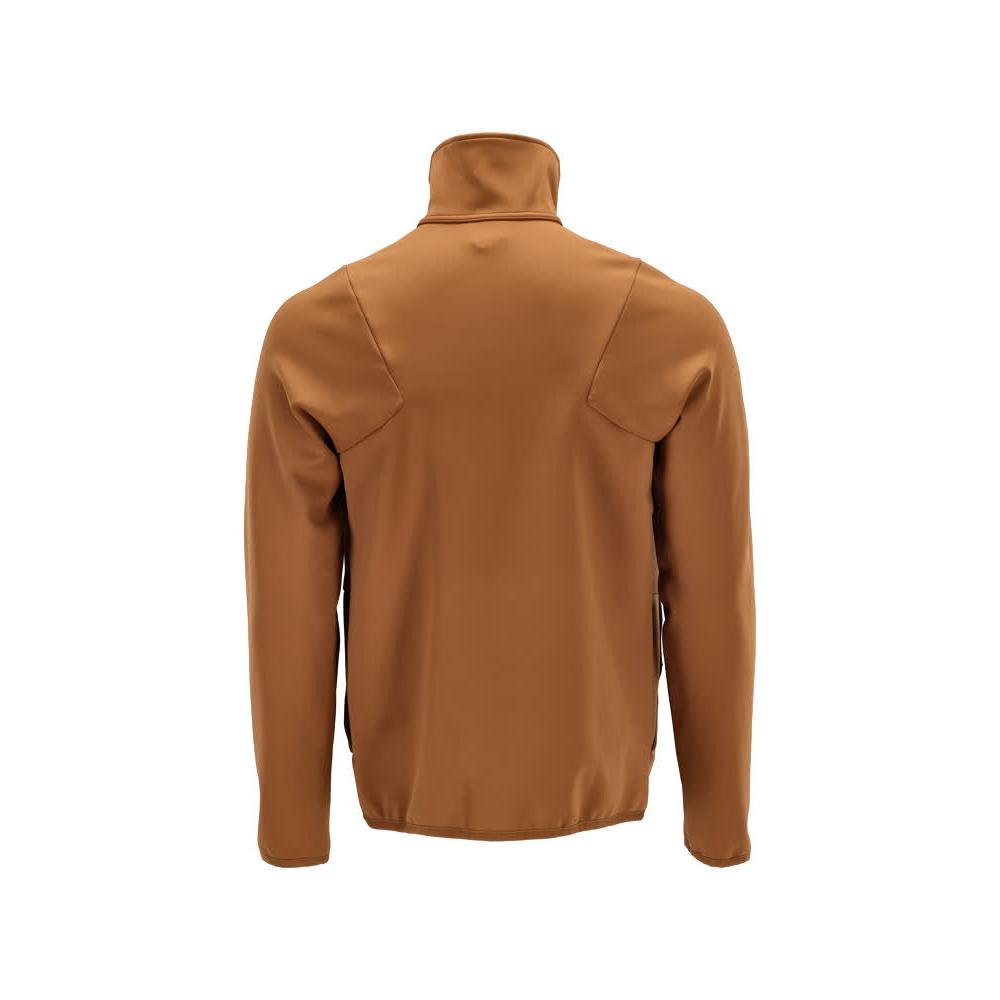 Pullover in pile con giacca in micropile con zip