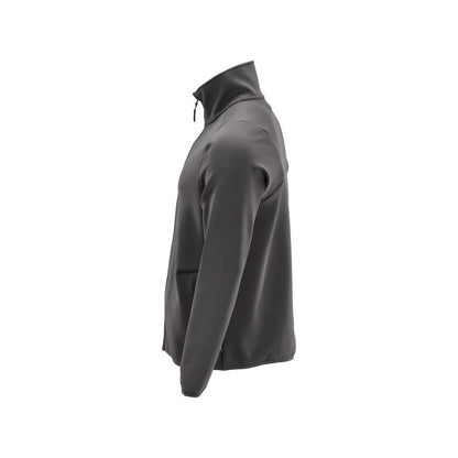 Pullover in pile con giacca in micropile con zip