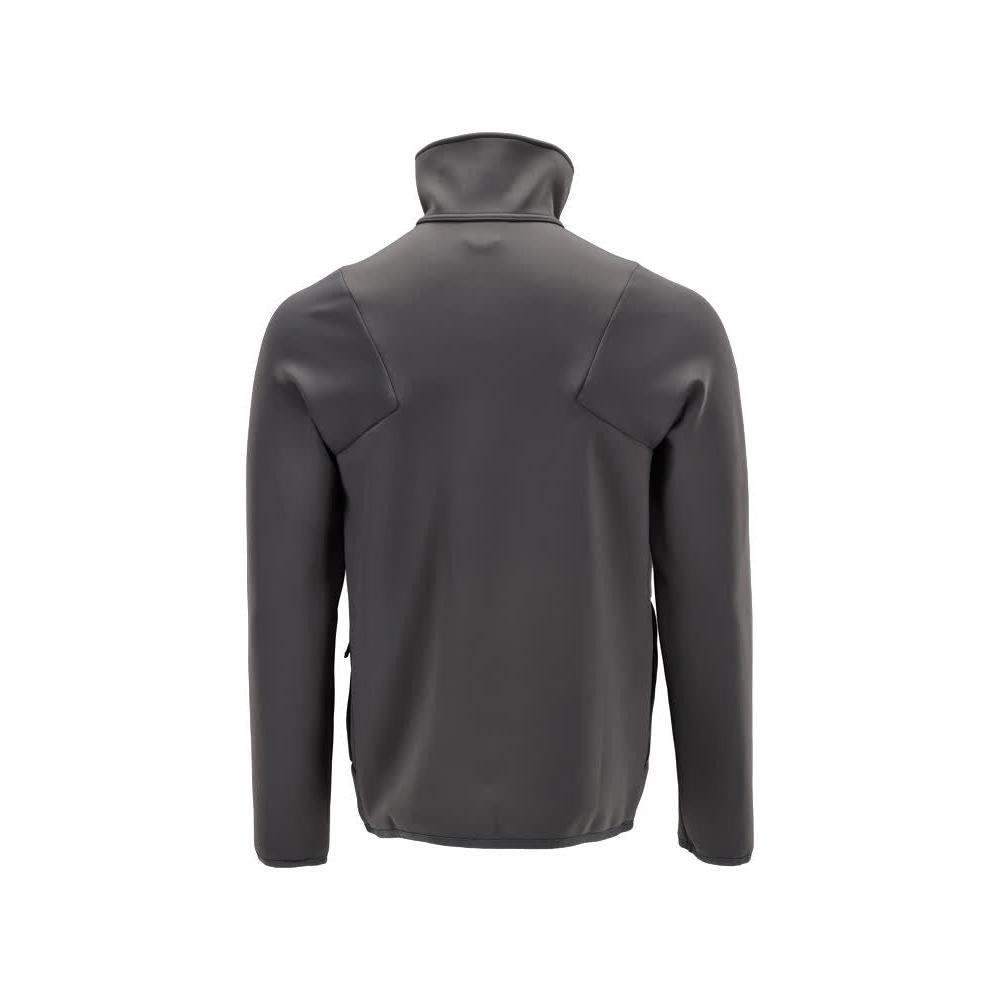 Pullover in pile con giacca in micropile con zip
