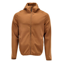 Maglia in pile, cappuccio, giacca in micropile con zip, colore nocciola