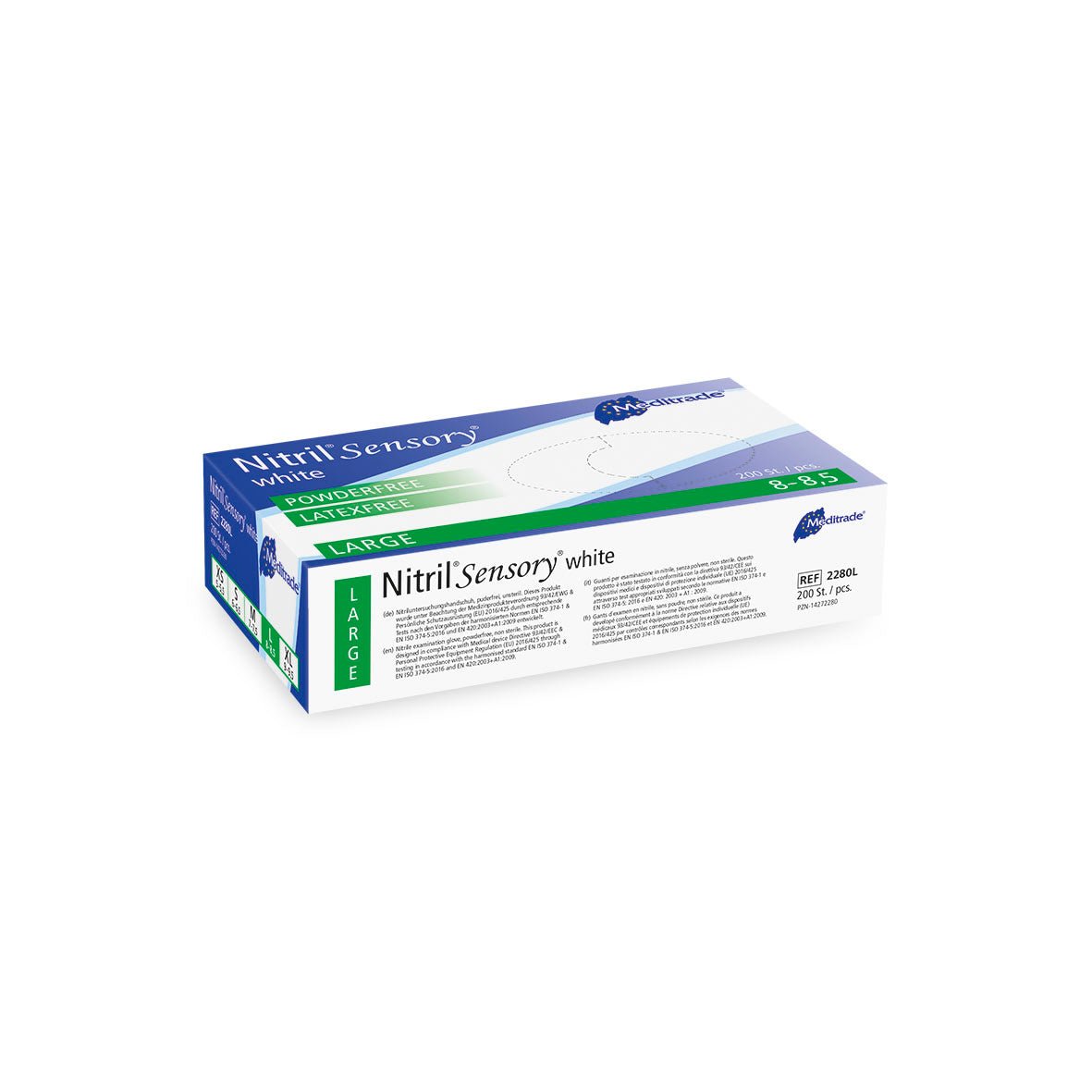 Meditrade Nitrile Sensoriale bianco