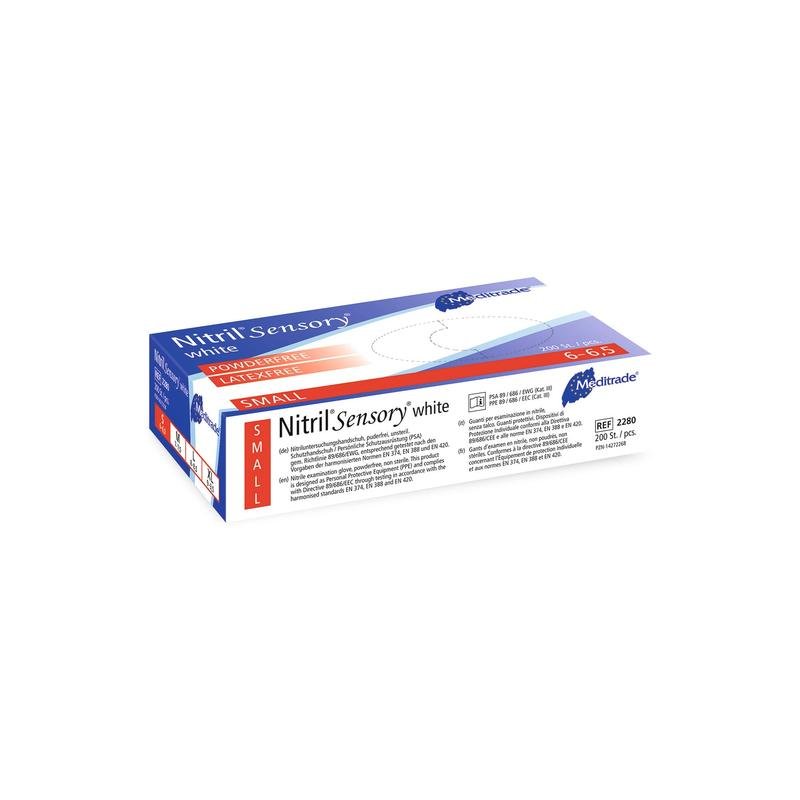 Meditrade Nitrile Sensoriale bianco
