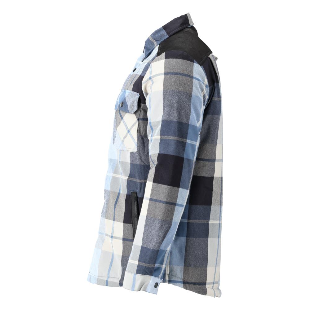 Camicia, a quadri, foderata in fibra di pelo, maglia termica