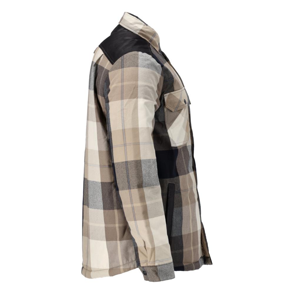 Camicia, a quadri, foderata in fibra di pelo, maglia termica