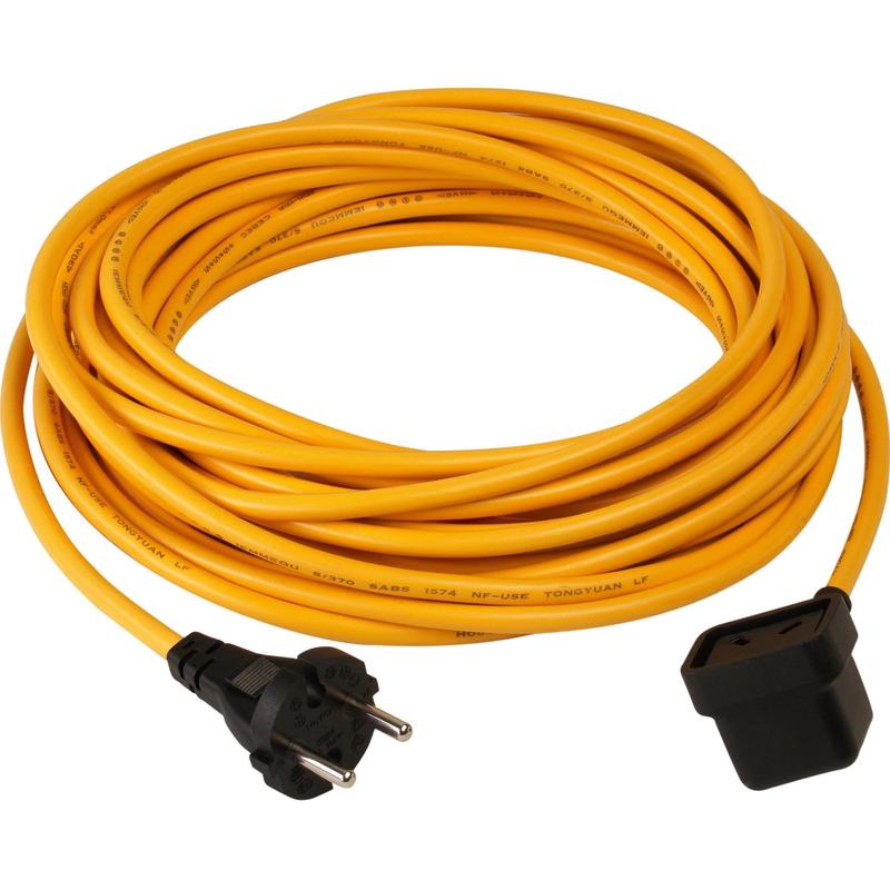 Cavo di alimentazione Numatic a 3 fili, 10 m x 1,50 mm, NuCable, giallo | Confezione (1 pezzo)