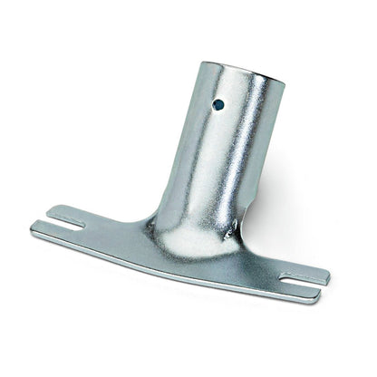 Il porta manico in metallo scanalato Nölle Profi Brush di Nölle Profi Brush Bürsten- & Pinseltechnik e.K. ha una base piatta scanalata e un tubo cilindrico angolato, perfetto per il montaggio e il fissaggio di attrezzature di pulizia come il Nölle Profi Brush.