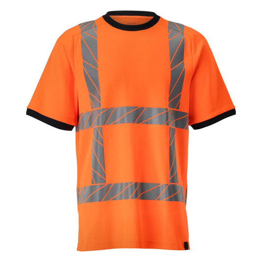 T-shirt, t-shirt dal taglio moderno, arancione ad alta visibilità