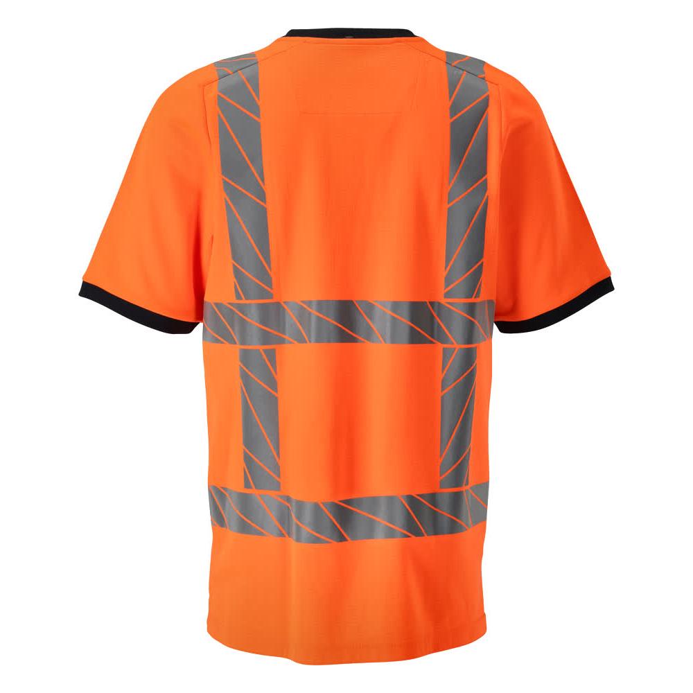 T-shirt, t-shirt dal taglio moderno, arancione ad alta visibilità