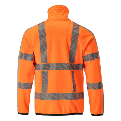 Maglia in pile con zip giacca in micropile, colore arancione ad alta visibilità