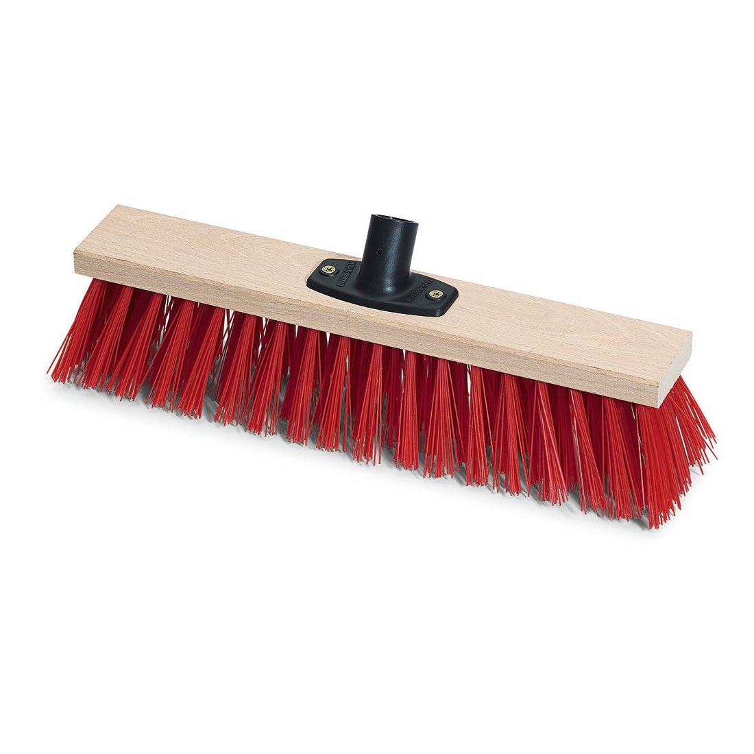 La scopa stradale Elaston 40 cm Nölle Profi Brush Power Stick di Nölle Profi Brush Bürsten- & Pinseltechnik e.K. dispone di setole Elaston rosse durevoli e una base in plastica nera per un facile fissaggio del manico (Ø 24-26 mm).