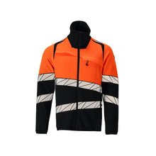 Pullover in pile con giacca in micropile con zip