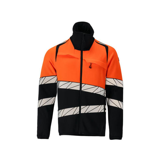 Pullover in pile con giacca in micropile con zip