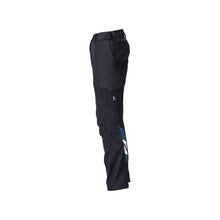 Pantaloni con tasche al ginocchio, pantaloni da donna, nero-blu