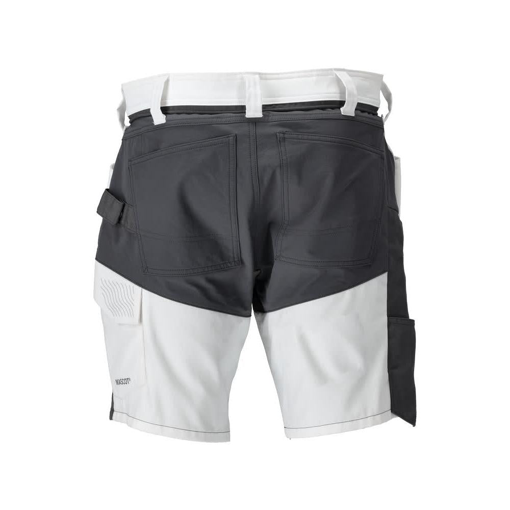 Shorts, pantaloncini leggeri, bianco/grigio antracite