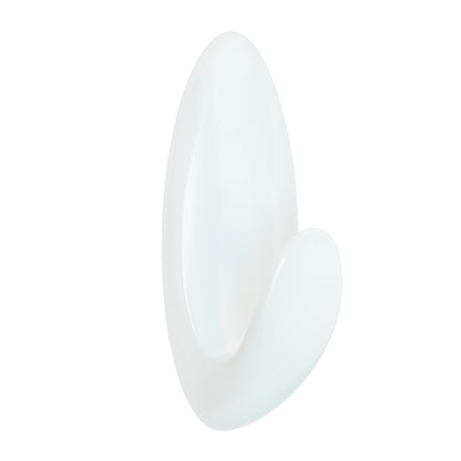 Der Command™ Bad Handtuchhaken von 3M Deutschland GmbH ist ein weißer, selbstklebender Wandhaken aus Kunststoff mit ovalem Sockel und gebogenem Haken, abgebildet auf einem schlichten weißen Hintergrund.