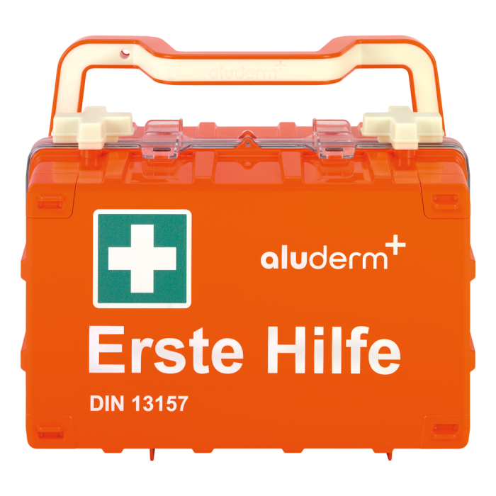 Kit di pronto soccorso arancione DYNAMIC-GLOW S norma DIN 13157 | Valigia (1 pezzo)