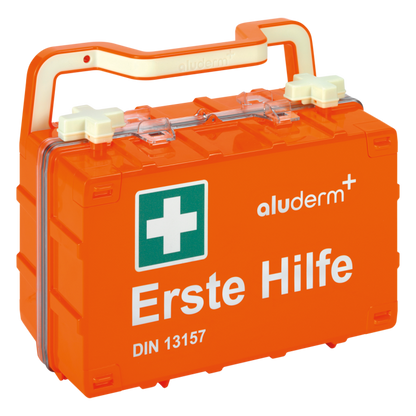 Kit di pronto soccorso arancione DYNAMIC-GLOW S norma DIN 13157 | Valigia (1 pezzo)