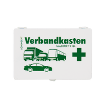 Kit di pronto soccorso per auto ST bianco con contenuto standard DIN 13164
