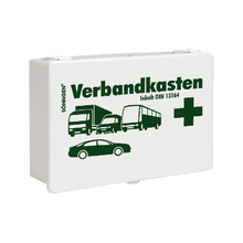 Kit di pronto soccorso per auto ST bianco con contenuto standard DIN 13164