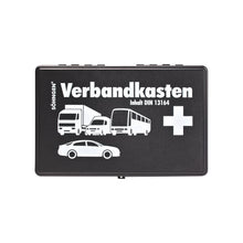 Kit di pronto soccorso per auto KU nero con contenuto standard secondo la norma DIN 13164