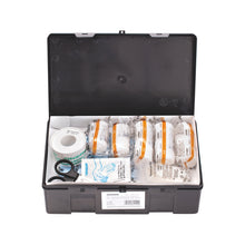 Kit di pronto soccorso per auto KU nero con contenuto standard secondo la norma DIN 13164