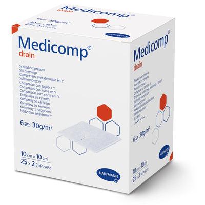 Medicomp dr st 7*5x7*5 S306f | Confezione (50 pezzi)
