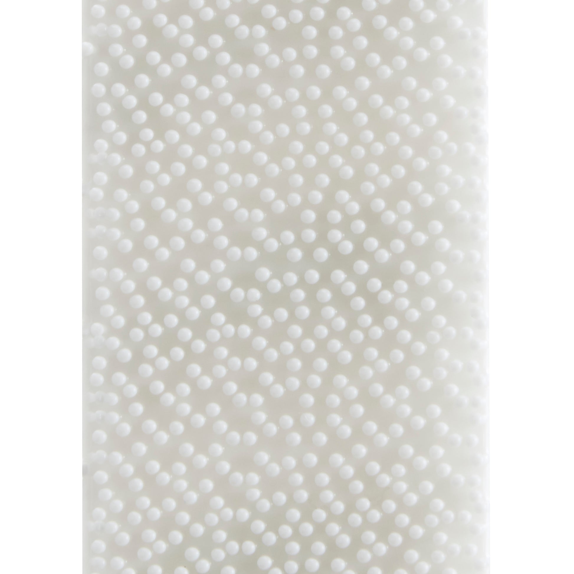 Die 3M Deutschland GmbH Große Command™ Bilder-Montage Strips L (6 Sets, 17206-6) zeigen einen weißen Hintergrund mit einem regelmäßigen Muster aus kleinen, erhabenen runden Erhebungen und einer weichen Beleuchtung, die sanfte Schatten auf jeder Erhebung erzeugt.