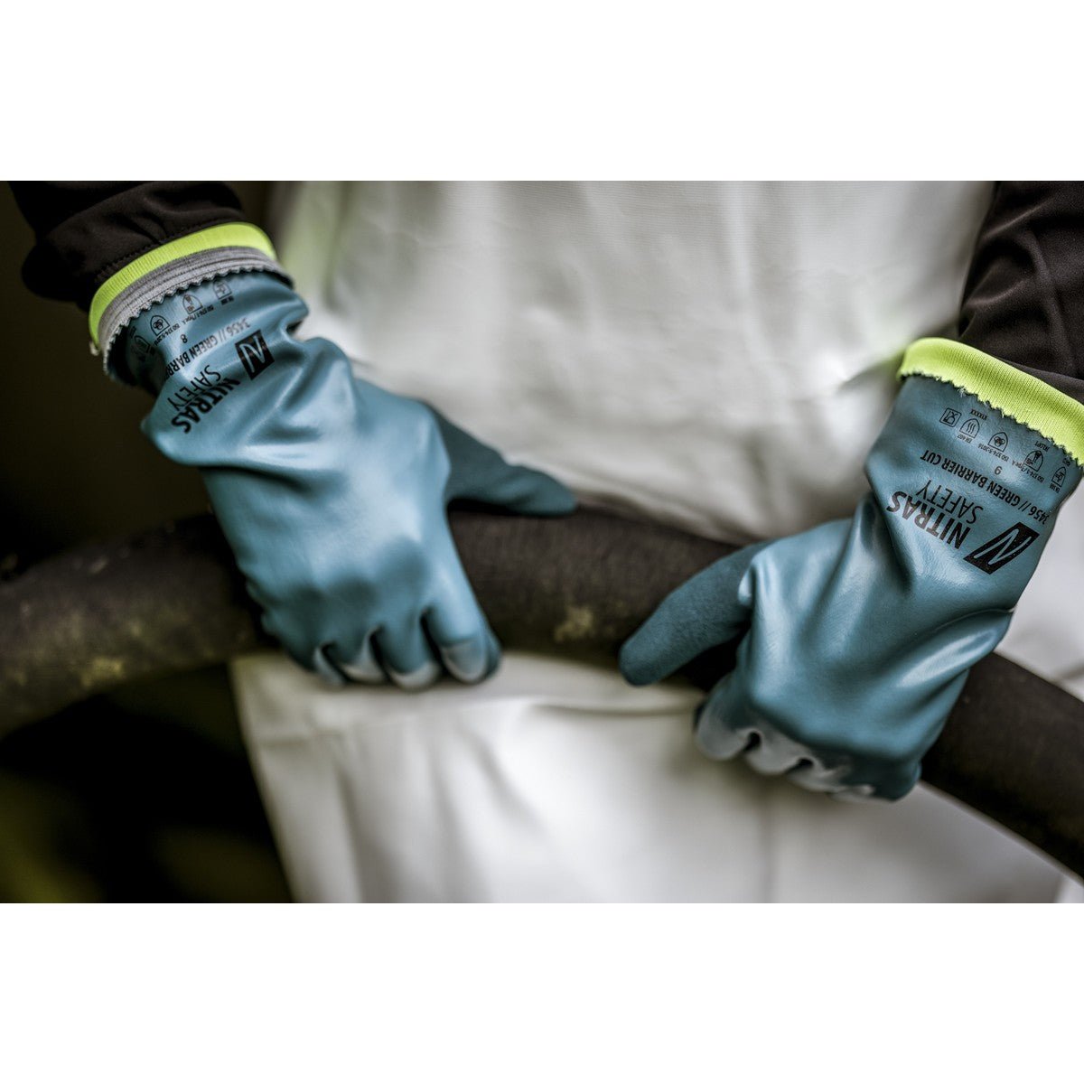 NITRAS GREEN BARRIER CUT, guanti di protezione chimica, benzina
