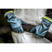 NITRAS GREEN BARRIER CUT, guanti di protezione chimica, benzina