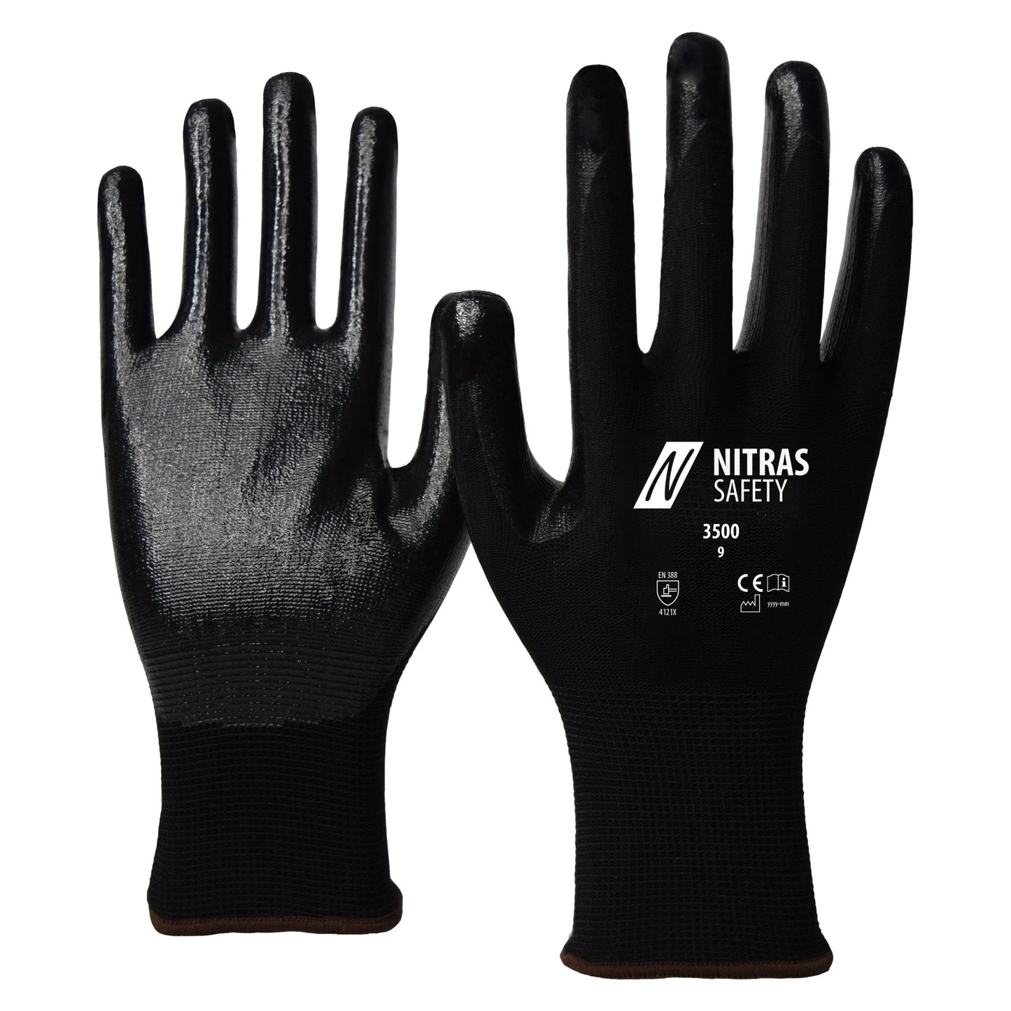 Guanti in nylon NITRAS, neri