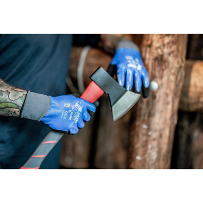 NITRAS OIL GRIP, guanti da montaggio, blu/nero