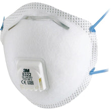 Maschera antiparticolato 3M™, FFP2, con valvola, 8322 | Cartone (8 confezioni)