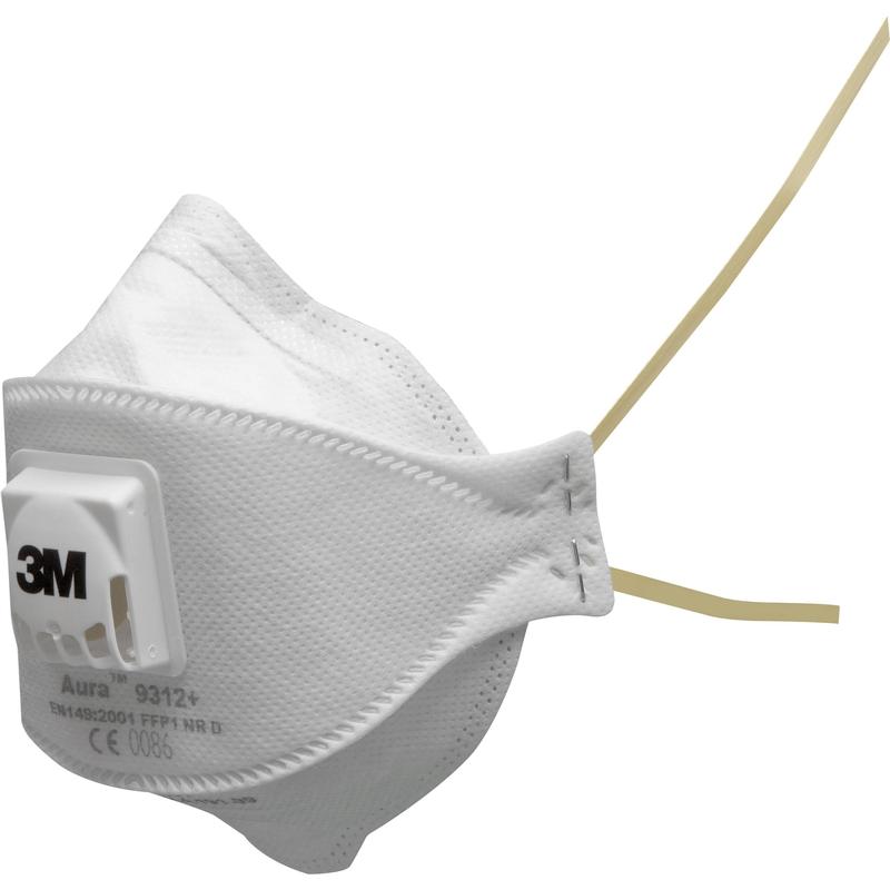 Maschera antiparticolato 3M™ Aura™, FFP1, con valvola, 9312+ | Confezione (10 pezzi)