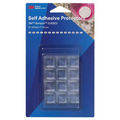3M™ Bumpon™ SJ5323BL mini confezione di tamponi elastici, trasparente, 12 pezzi, 20,5 x 7,6 mm, acrilico adesivo A-20 | Confezione (12 pezzi)