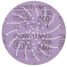 Disco con pellicola 3M Xtract™ Cubitron™ II 775L, 125 mm, 240+, multiforo | Confezione (50 pezzi)