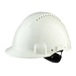 Elmetto protettivo 3M™, Uvicator, chiusura a cricchetto, ventilato, fascia antisudore in plastica, bianco, G3000NUV-VI | Confezione (1 pezzo)
