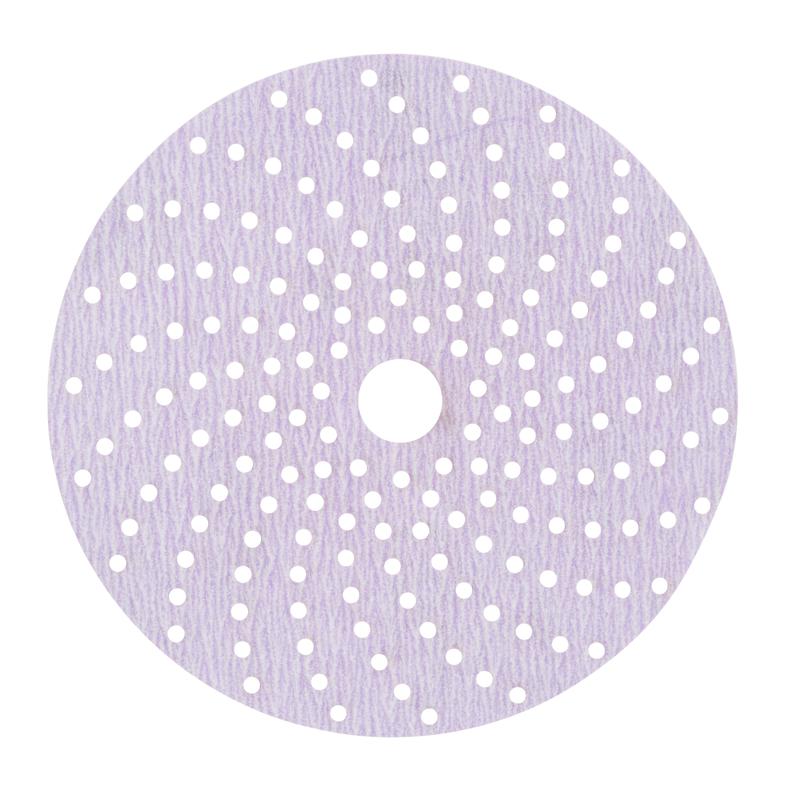Disco abrasivo premium viola 3M™ Hookit™ 334U, 150 mm, multiforo, P500, 50534 | Confezione (100 pezzi)