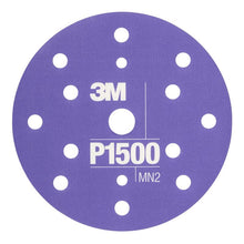 Disco abrasivo flessibile 3M™ Hookit™ 270J, 150 mm, 15 fori, P1500, 34423 | Cartone (1 confezione)