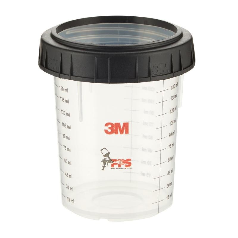 Coppetta esterna 3M™ PPS™ con anello a vite, piccola, 170 ml, 16115 | Confezione (170ml)
