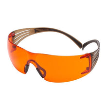 Occhiali di sicurezza 3M™ SecureFit™ 400, aste nere/marroni, rivestimento antiappannamento/antigraffio Scotchgard™ (K&N), lente arancione, SF406SGAF-BLA-EU | Confezione (1 pezzo)