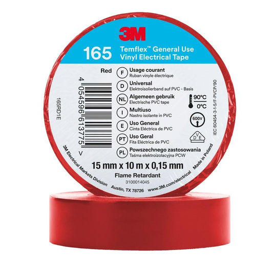 Nastro isolante in vinile 3M™ Temflex™ 165 Rosso