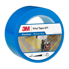 Nastro in PVC morbido 3M™ 471, blu, 50 mm x 33 m, 0,14 mm, confezionato singolarmente | Confezione (1 rotolo)