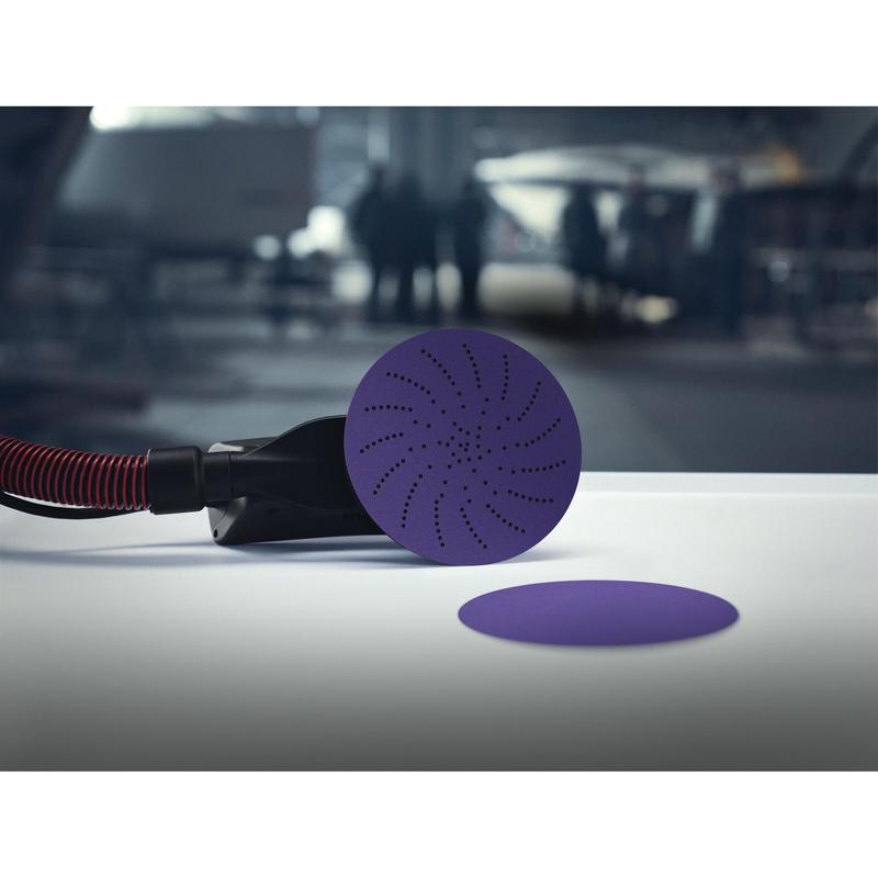 Disco abrasivo in tessuto 3M Xtract™ Cubitron™ II 900DZ, 150 mm, 220+, multiforo | Confezione (50 pezzi)