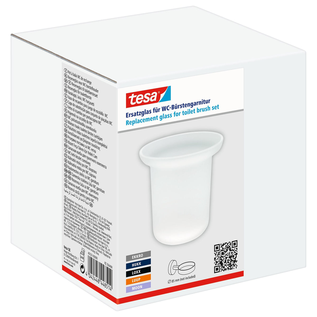 tesa Ersatzglas für Toilettenbürste Ekkro, Hukk, Loxx, Luup und Moon