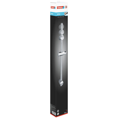 tesa SPAA Duschstange, 70cm, verchromt, inkl. Klebelösung