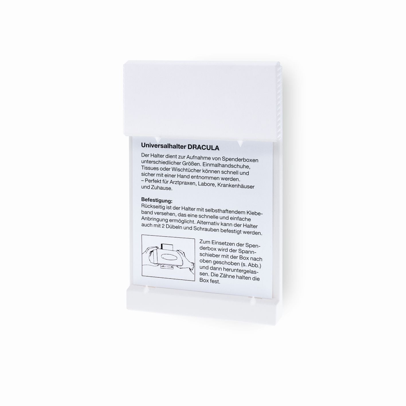 Supporto da parete PS senza stampa (bianco) | Confezione (1 pezzo)