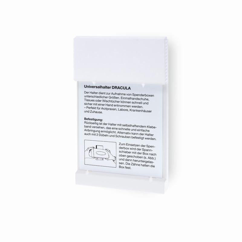 Supporto da parete, Dracula, supporto da parete senza stampa (bianco), universale | Confezione (1 pezzo)