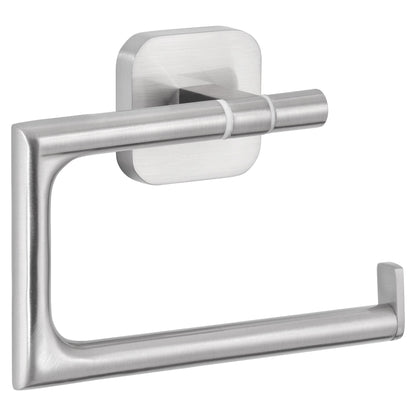 tesa Esteetic Toilettenpapierhalter, Edelstahloptik, Klebelösung